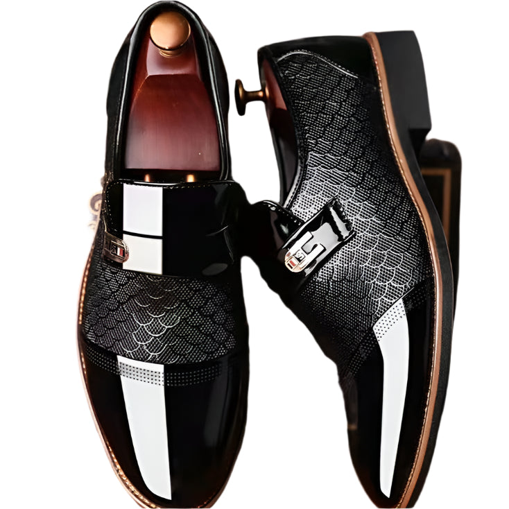 Herresko Læder Traditionel Stil Komfortabel Non-Slip Sål 0