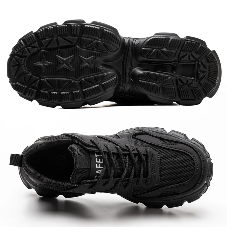 Mænds Sikkerhedssko med Stål Tå og Punkteringssikker Design 2