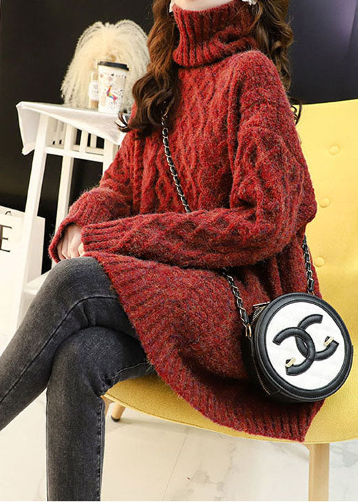 Plus Size Striktrøje til Vinter 2