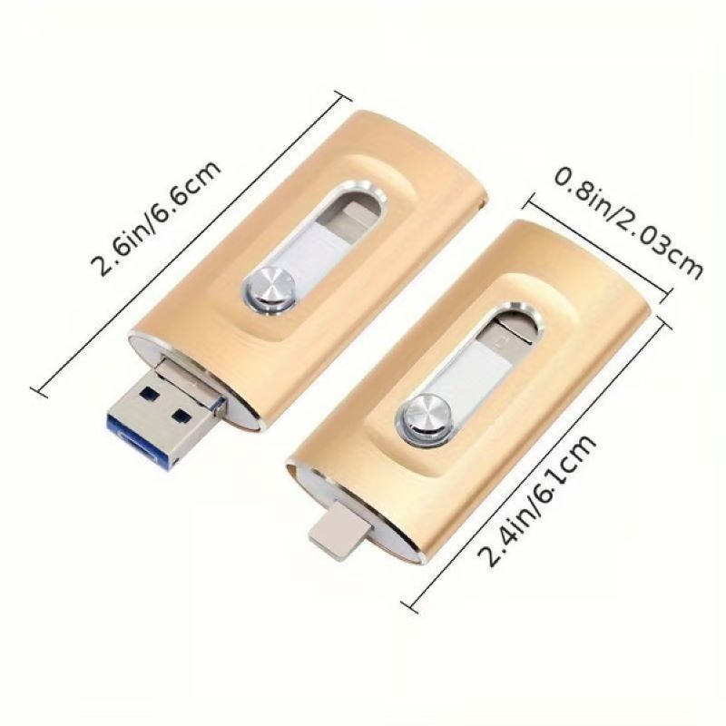 3-i-1 USB-flashdrev til Mobiltelefon og Computer 0