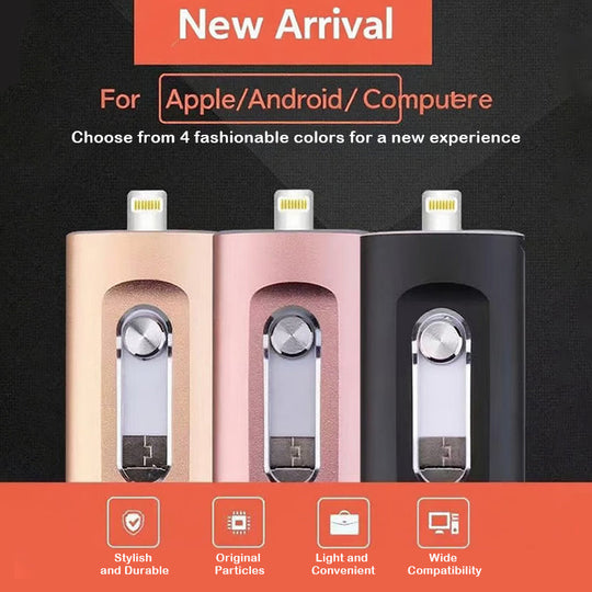 3-i-1 USB-flashdrev til Mobiltelefon og Computer 1