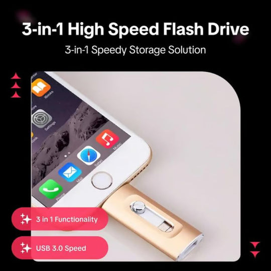 3-i-1 USB-flashdrev til Mobiltelefon og Computer 7