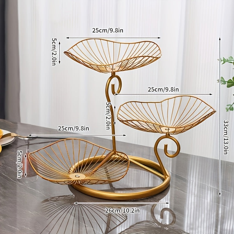 3-lags Frugtskålsstativ til Snacks og Desserter 2