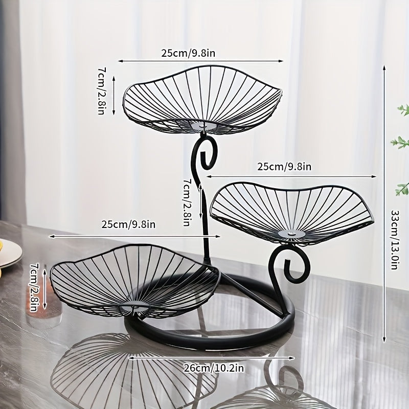 3-lags Frugtskålsstativ til Snacks og Desserter 7