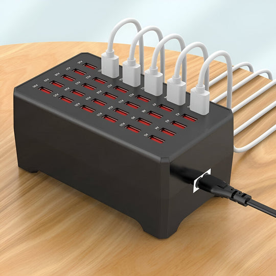 30-Port USB-A Opladningsstation til Hurtig Opladning 4