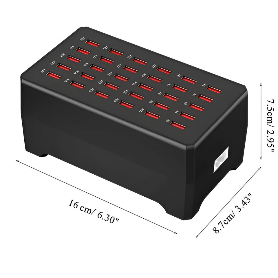 30-Port USB-A Opladningsstation til Hurtig Opladning 7