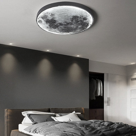 3D LED Loft- eller Væglampe Måne eller Jord 3