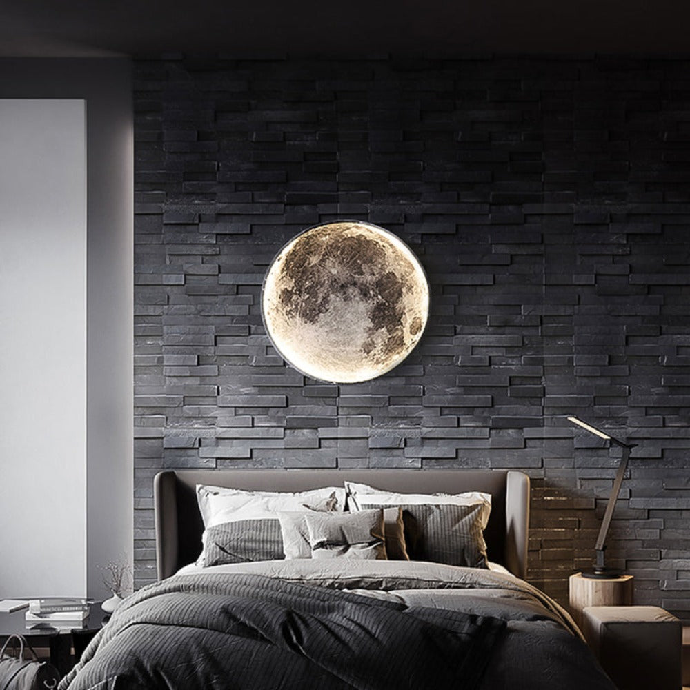 3D LED Loft- eller Væglampe Måne eller Jord 9