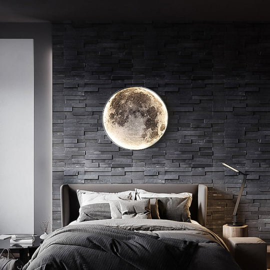 3D LED Loft- eller Væglampe Måne eller Jord 9