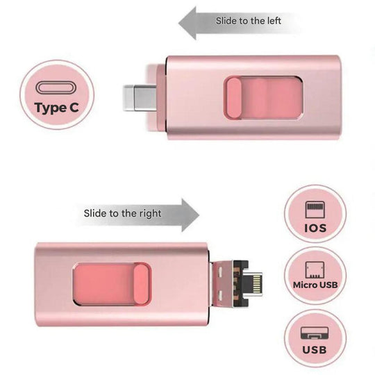 4-i-1 Flashdrive til Alle Enheder 1