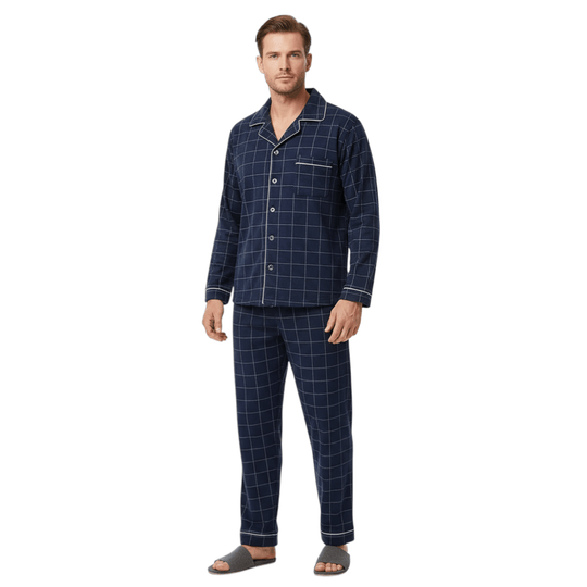 Herre Pyjamassæt Klassisk Stil