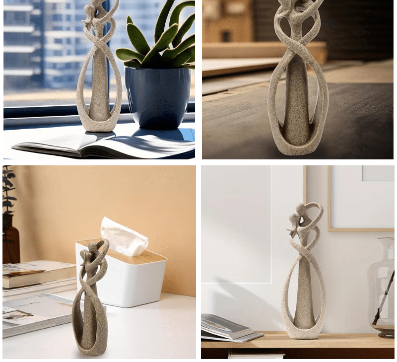 Abstrakt Skulptur Tidløs Kærlighed 6