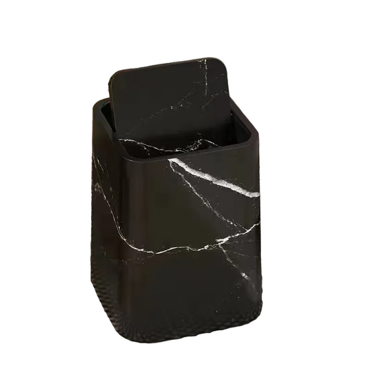 Affaldsspand med Svinglåg i Marmor Design 0