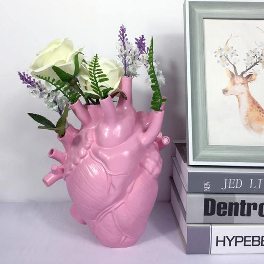 Anatomisk Hjerteformet Vase til Indretning Dekorativ Udsmykning 1