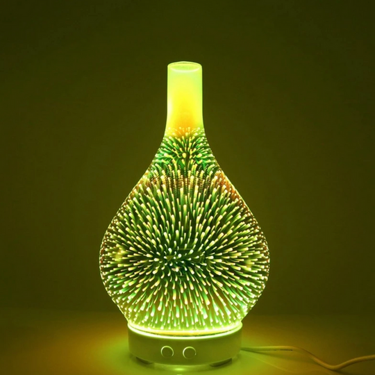 Aroma Diffuser i 3D Glas med LED Lys 2