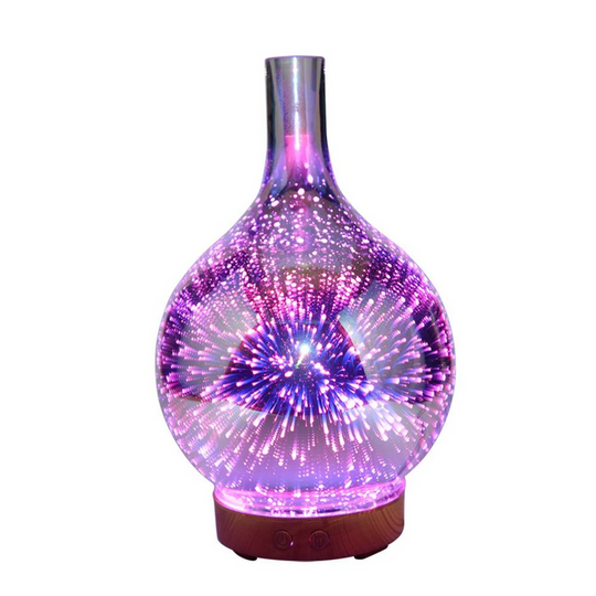 Aroma Diffuser i 3D Glas med LED Lys 4