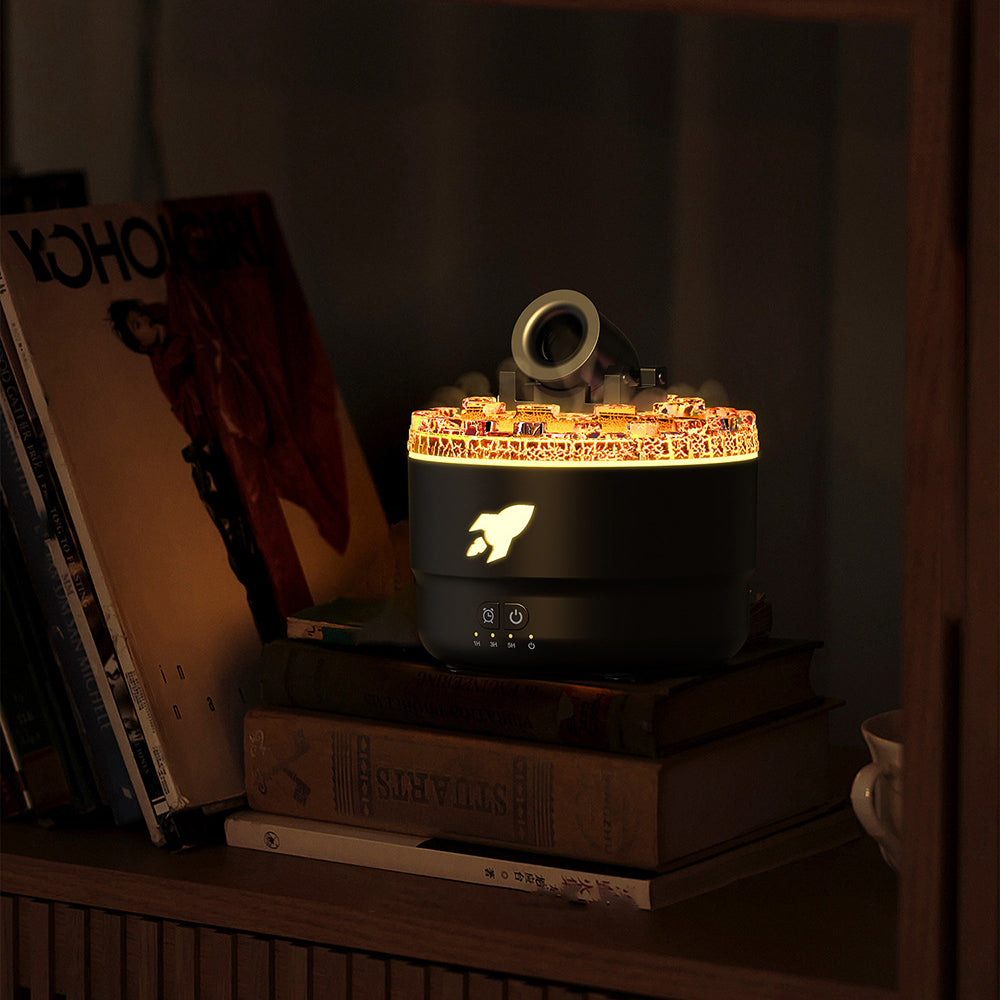 Aromadiffuser med Vandtåge og Lavaeffekt til Hjemmet 2