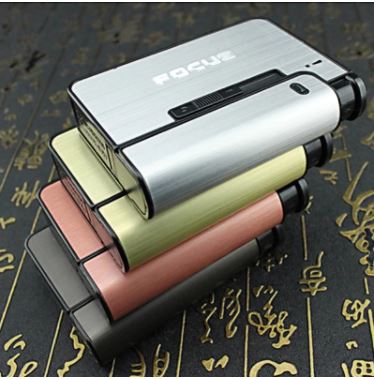Automatisk Cigaretetui Med Lighter - Praktisk Design Til Rygere 1
