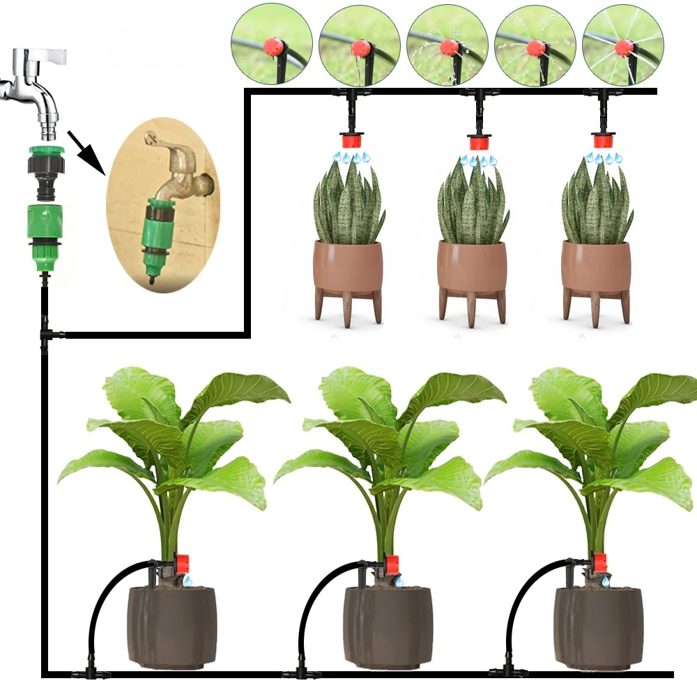 Automatisk Vandingssystem Til Haveplanter Med Timer 1