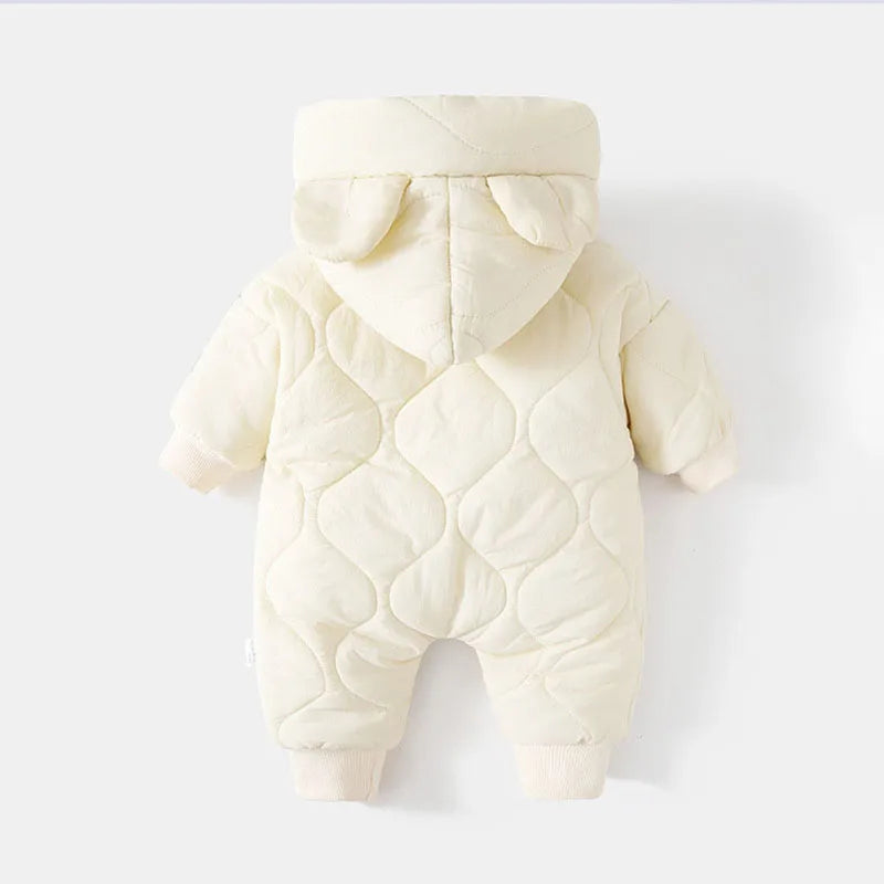 Baby Vinteroveralls med Hætte og Bjørnemotiv 4