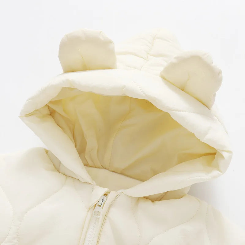 Baby Vinteroveralls med Hætte og Bjørnemotiv 5