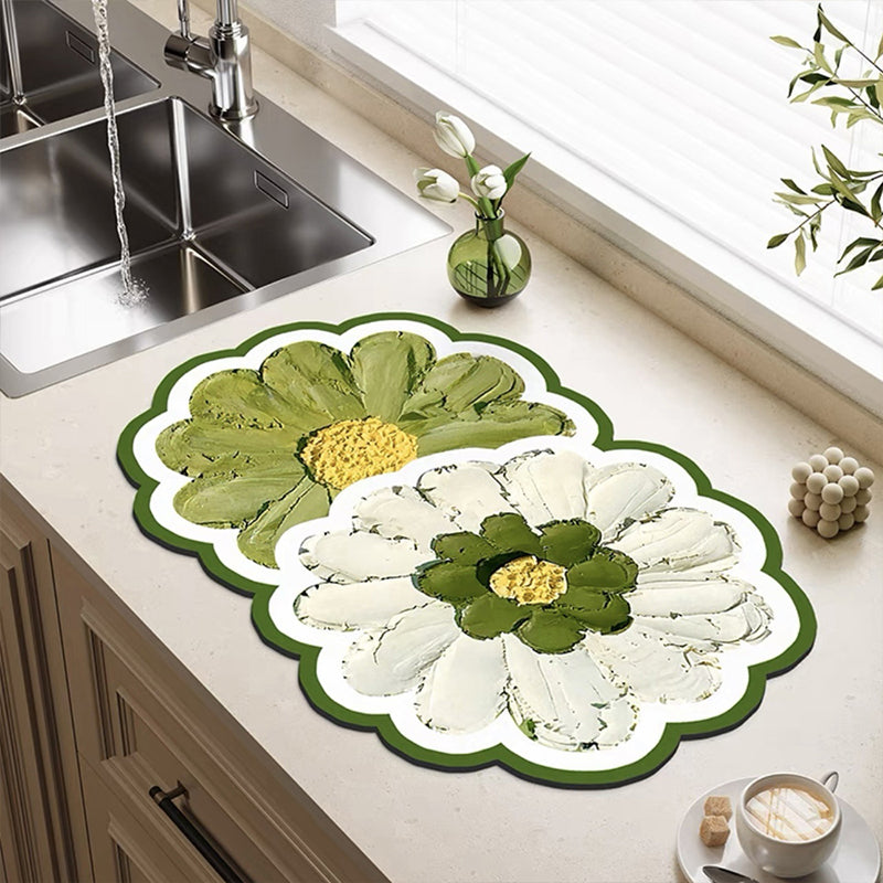 Badeværelsesmåtte Blomsterdesign Skridsikker Komfortabel 3