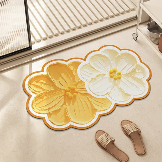 Badeværelsesmåtte Blomsterdesign Skridsikker Komfortabel 5