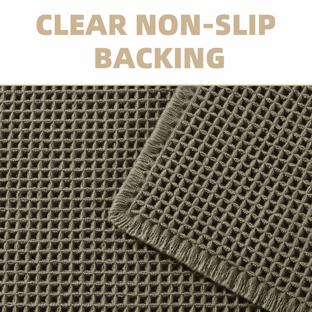 Badeværelsesmåtte med Vaffeldesign og Anti-Slip Funktion 3
