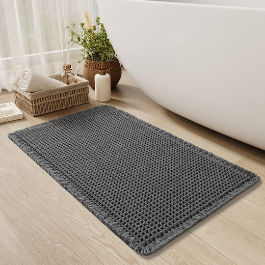 Badeværelsesmåtte med Vaffeldesign og Anti-Slip Funktion 9