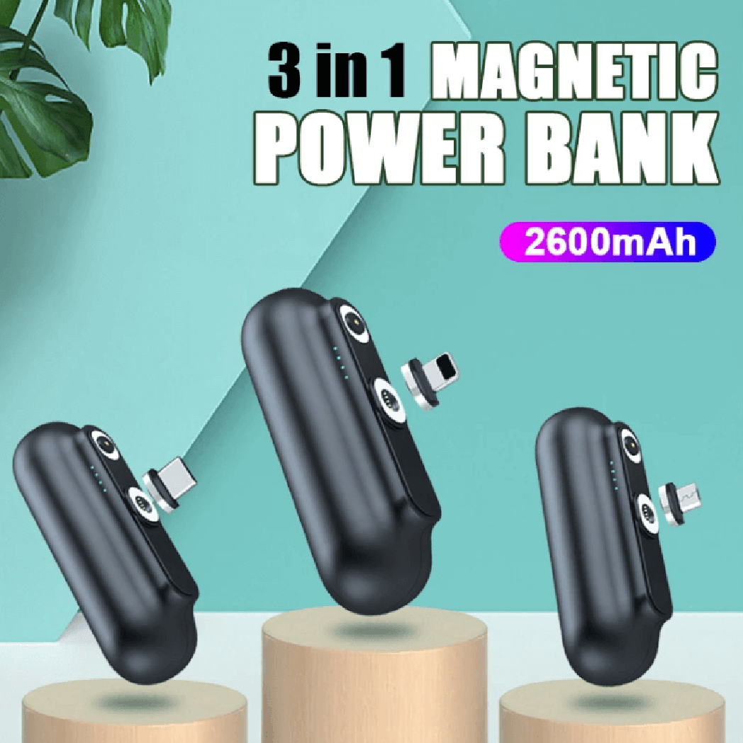 Bærbar Magnetisk Powerbank