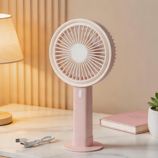 Bærbar Bordventilator med USB Opladning 6