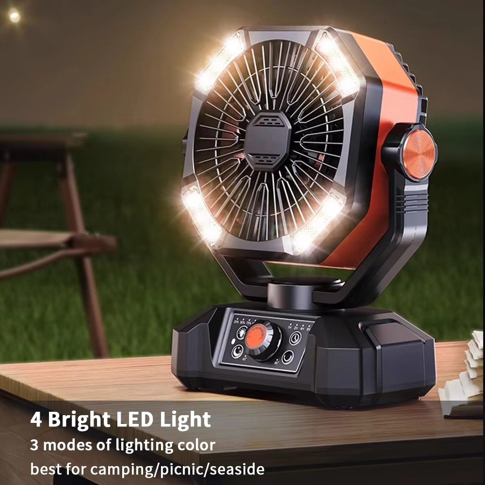 Bærbar Camping Ventilator med Justerbar Luftstrøm 3
