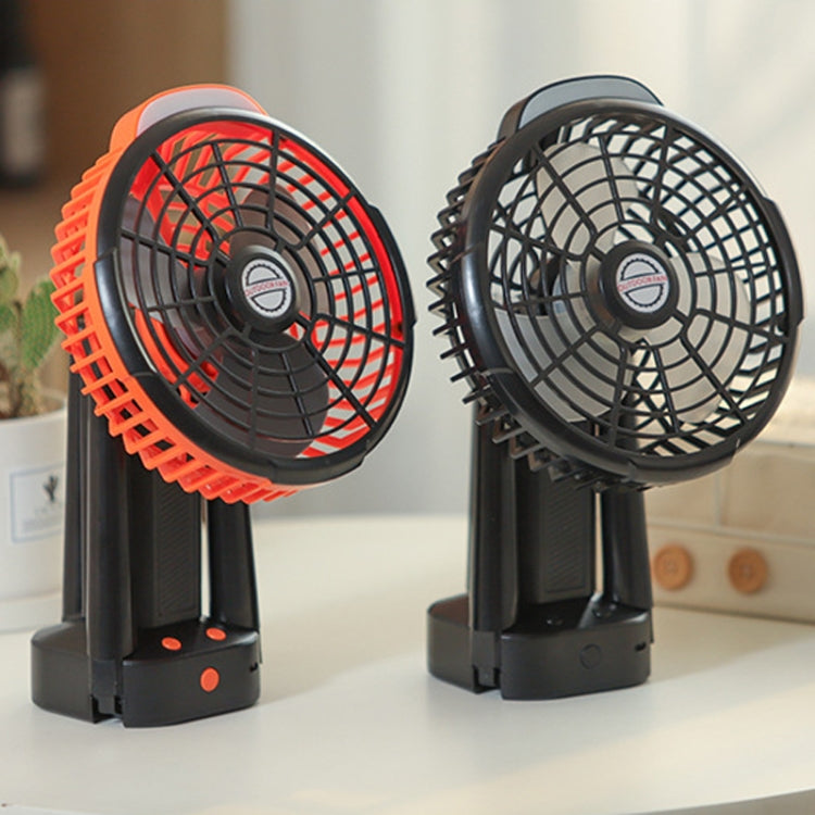 Bærbar Camping Ventilator med LED Lys og Justerbart Hoved 1