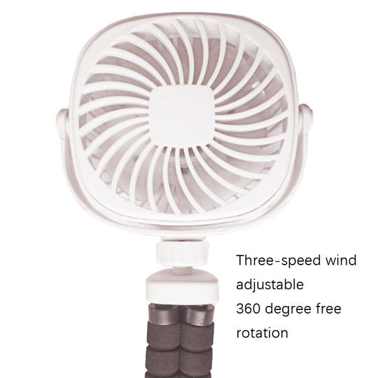 Bærbar Håndholdt USB Fan til Børnevogne 4