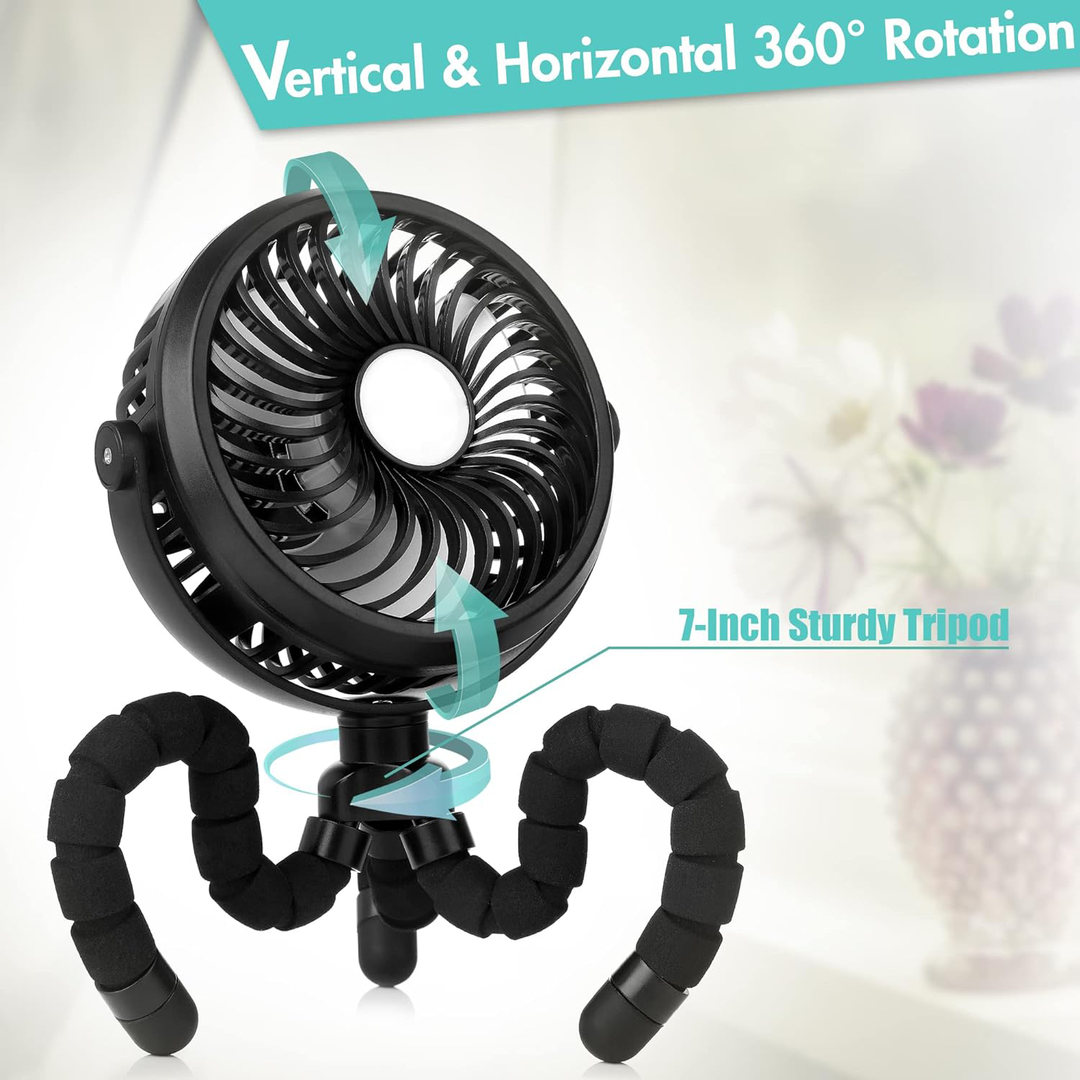 Bærbar Klapvognsventilator med 360° Justering 1