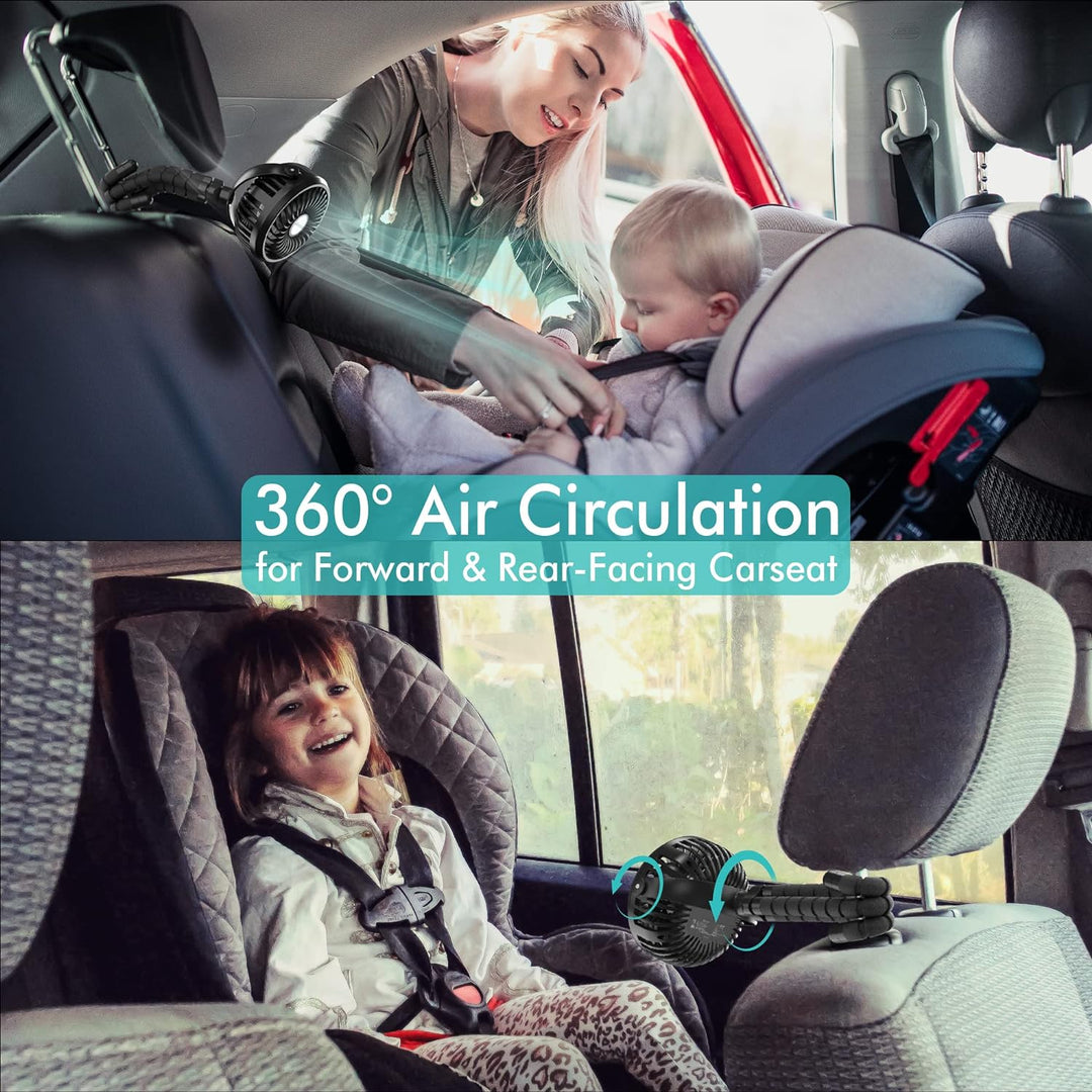 Bærbar Klapvognsventilator med 360° Justering 3