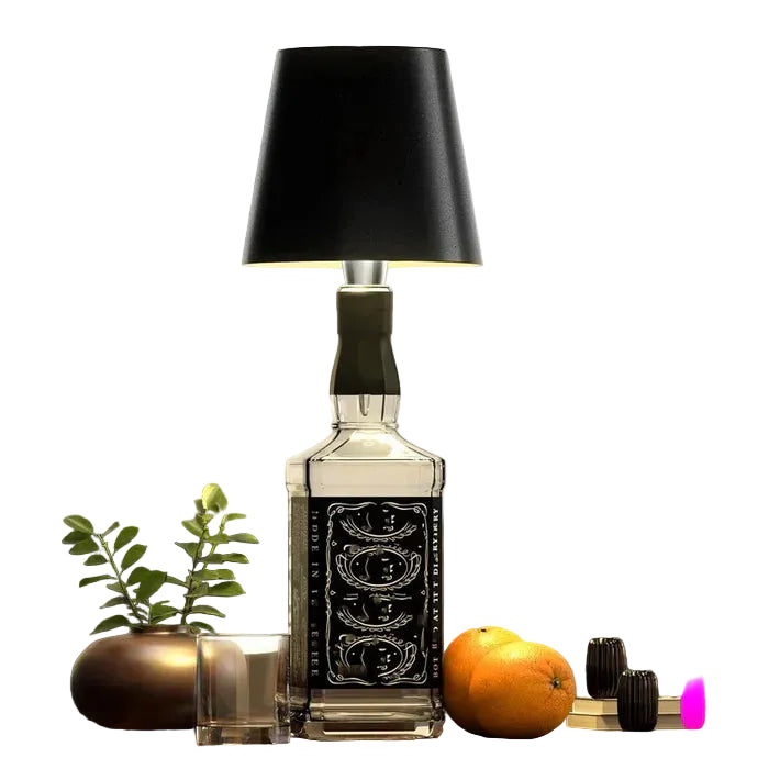 Bærbar LED Flaskelampe Med Touch Kontrol 0