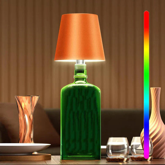 Bærbar LED Flaskelampe Med Touch Kontrol 11