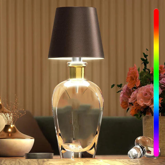 Bærbar LED Flaskelampe Med Touch Kontrol 12