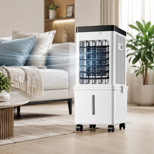 Bærbar Luftkøler Med Timer Og Oscillation - Justerbar Luftstrøm Til Mænd Og Kvinder 1