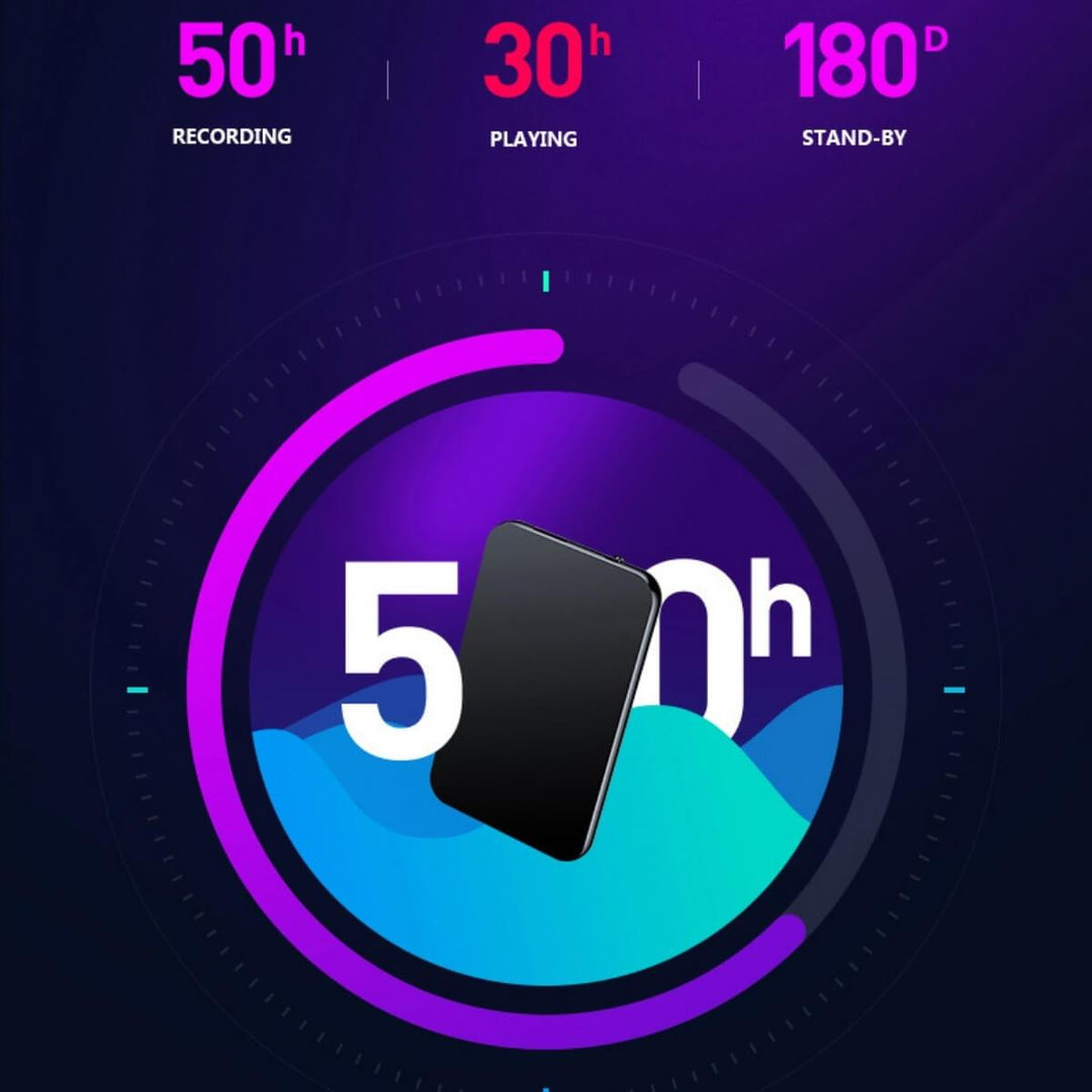 Bærbar Mini Stemmeoptager med 64GB Kapacitet 2