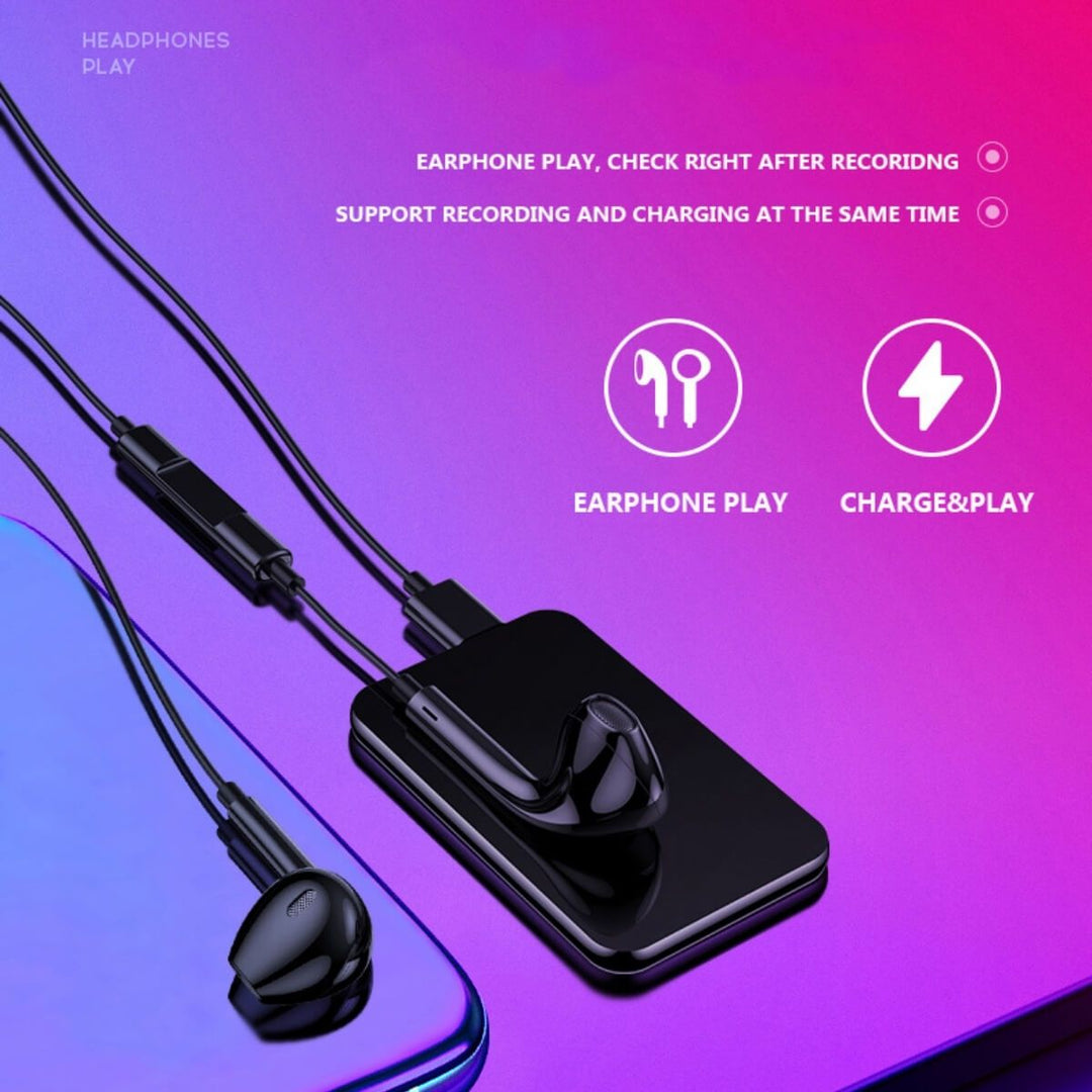 Bærbar Mini Stemmeoptager med 64GB Kapacitet 3