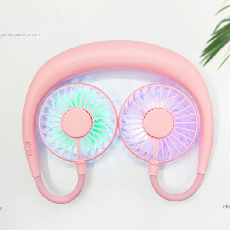 Bærbar Mini Ventilator med LED Lys til Udendørs Brug 2