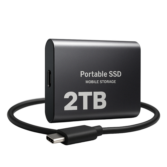 Bærbar SSD Drev Højhastighed Kompakt Design 0