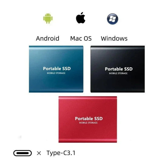 Bærbar SSD Drev Højhastighed Kompakt Design 4