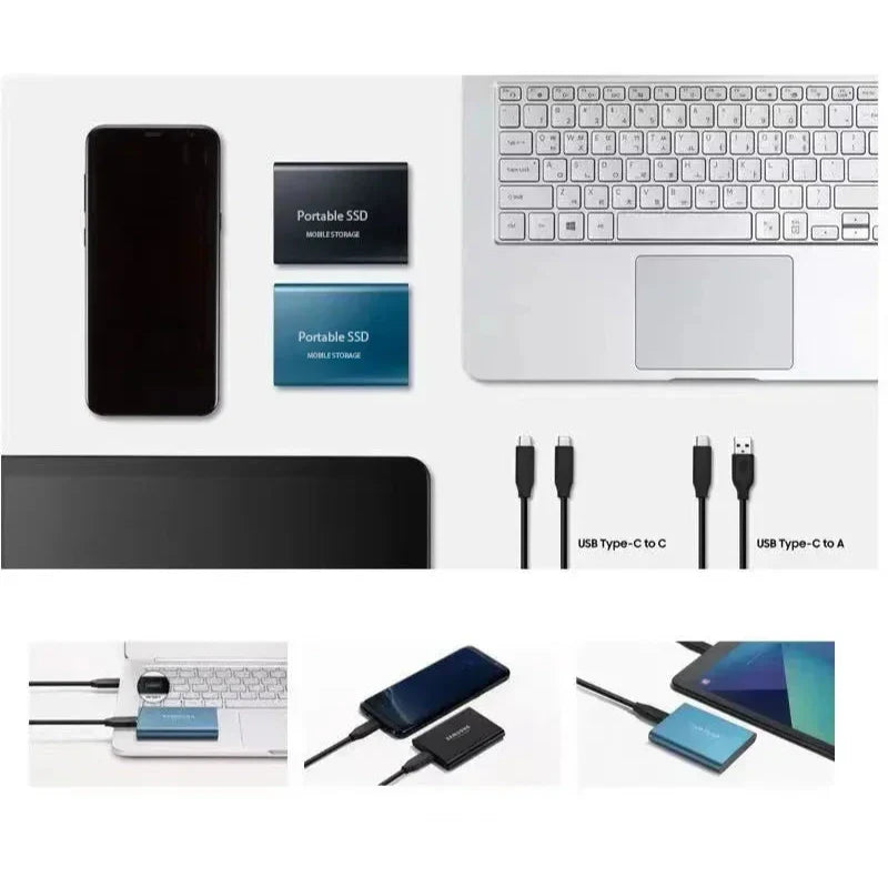 Bærbar SSD Drev Højhastighed Kompakt Design 5