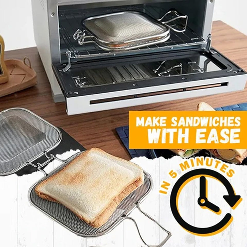 Bærbar Sandwichrister til Grill og Mikrobølgeovn 0