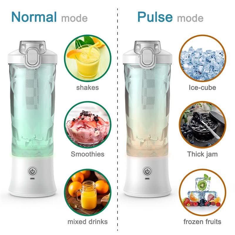 Bærbar Smoothie Blender Med Kraftfuld Motor 4