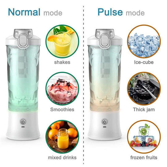 Bærbar Smoothie Blender Med Kraftfuld Motor 4