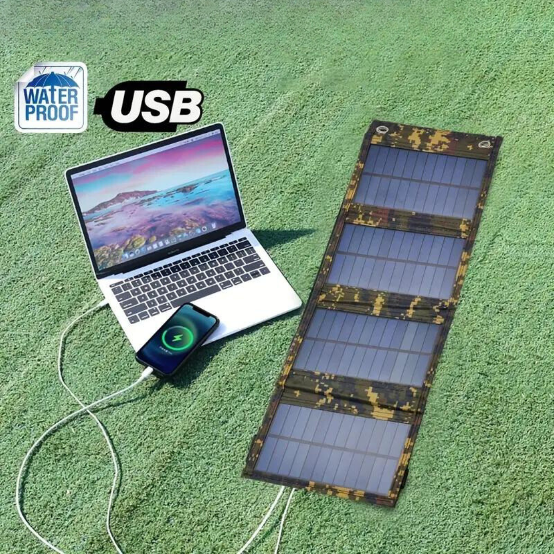 Bærbar Solenergi Powerbank Foldbar 0